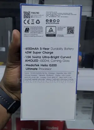 New Tecno Camon 50 Pro 256 GB Black