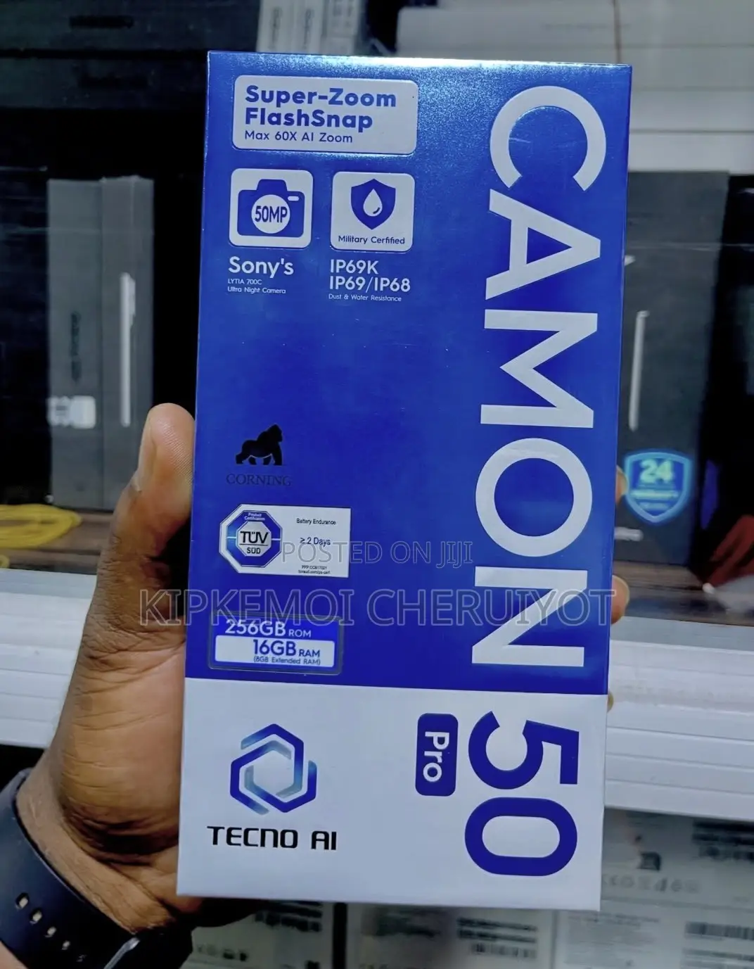 New Tecno Camon 50 Pro 256 GB Black