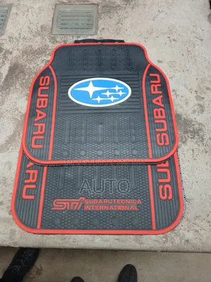 Branded Subaru Car Floor Mats 5pcs Set – Heavy Duty Rubber Mats