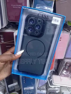 iPhone 15 Pro Max,Matte Black Silicone Protective Case