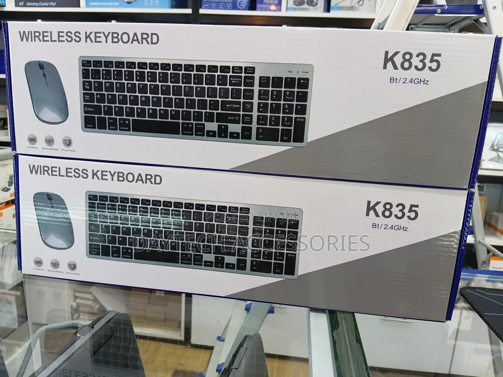  Rechargeable Bluetooth Keyboard and Mouse - Black