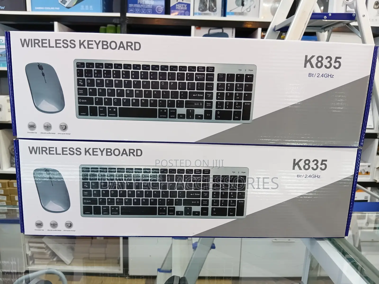  Rechargeable Bluetooth Keyboard and Mouse - Black