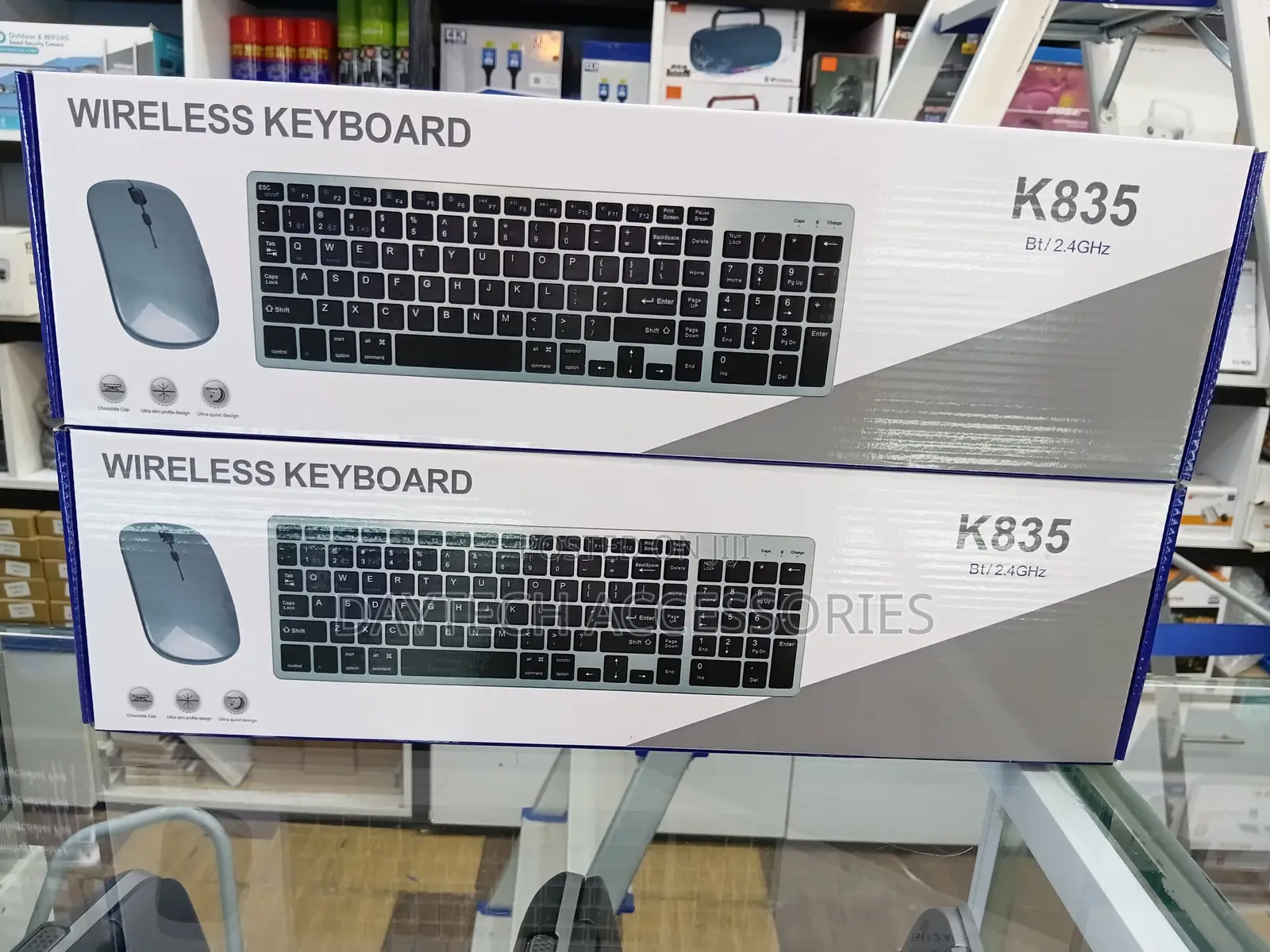  Rechargeable Bluetooth Keyboard and Mouse - Black