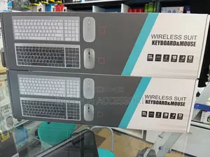 Rechargeable Wireless Keyboard Mouse Combo - Black