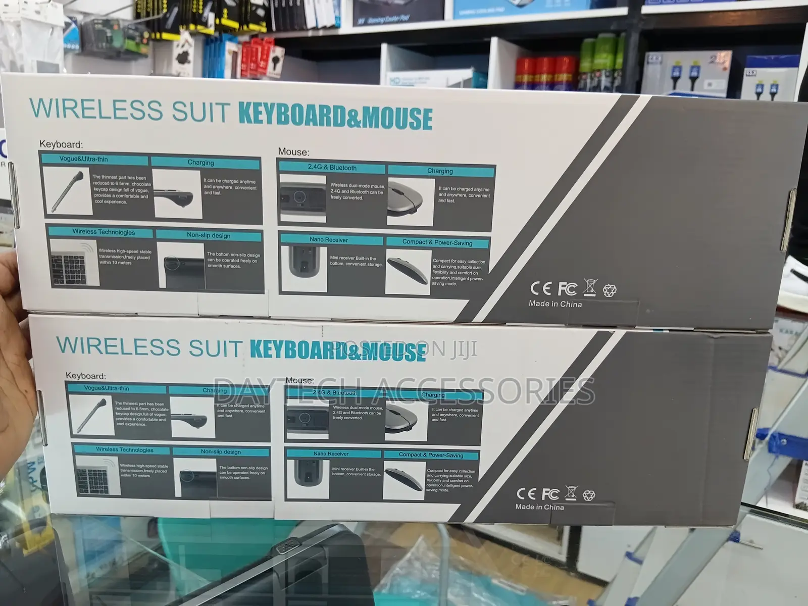 Rechargeable Bluetooth Wireless Keyboard Mouse Combo for Laptop Pc