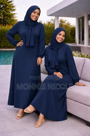 Elegant Islamic Dress With Hijab