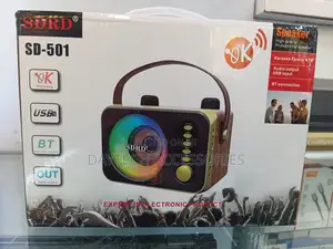 SDRD Sd-501 Portable Bluetooth Karaoke Speaker Built-in RGB Lighting.