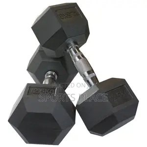 12.5kg Hex Dumbells Pair(2) - Hexagonal Dumbells