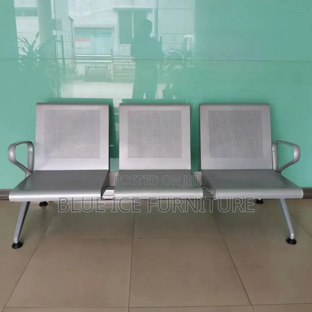 White Padded Bench Chair