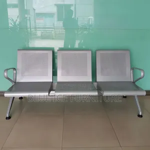 White Padded Bench Chair