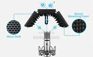 Microphone Isolation Shield 3 Sided