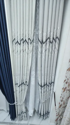 Quality Home Curtains With Striped Zigzag Pattern