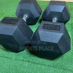30kg Hexagon Dumbell Pair(2) - Two Hex Dumbells