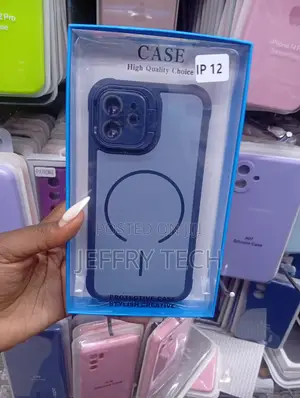 iPhone 12 Matte Blue Translucent Protective Case
