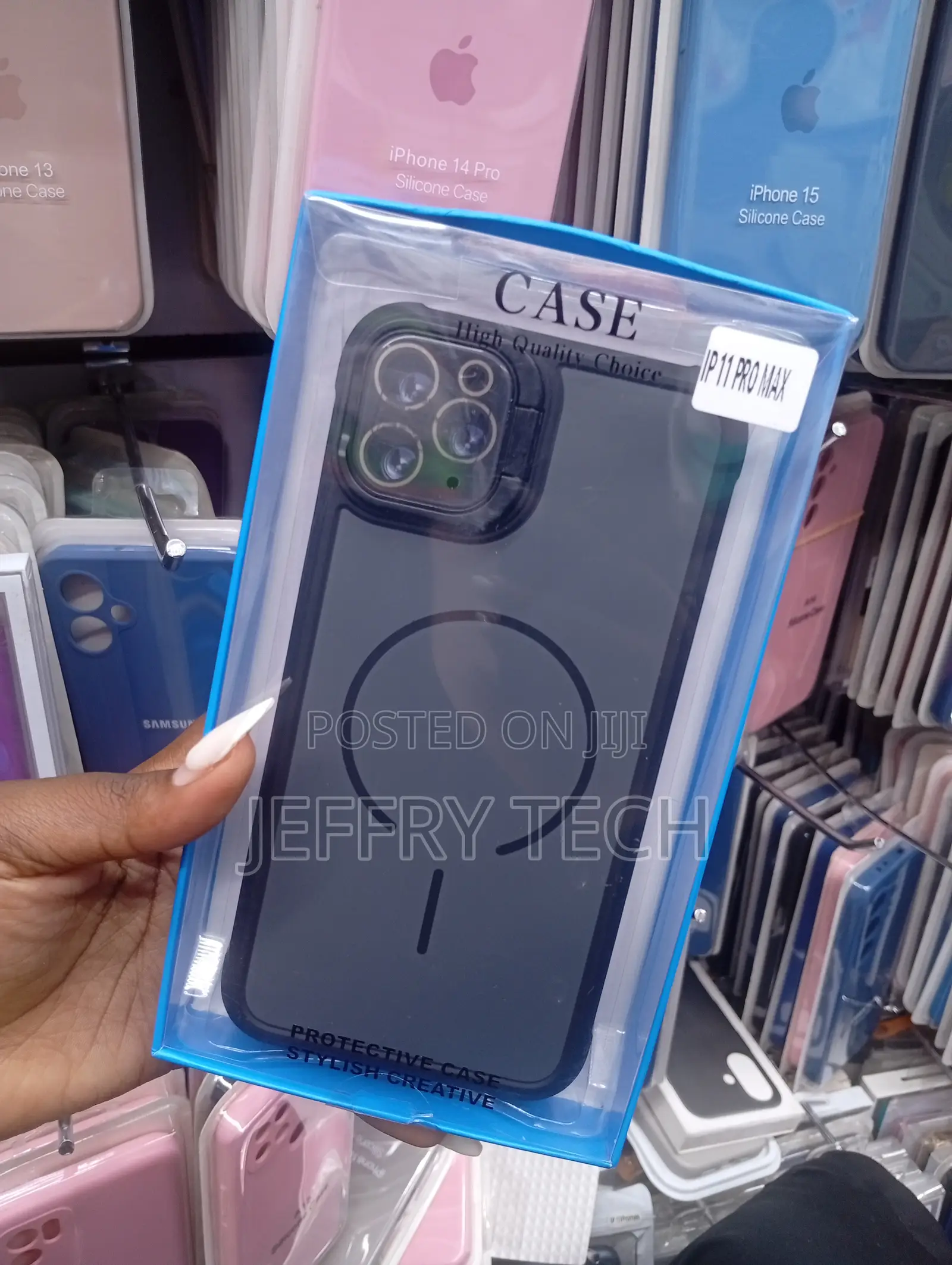 iPhone 11 Pro Max Black Matte Protective Phone Case
