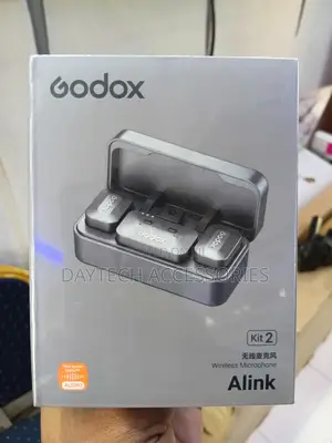 This Is a Godox Alink Kit 2 Wireless Microphone System.