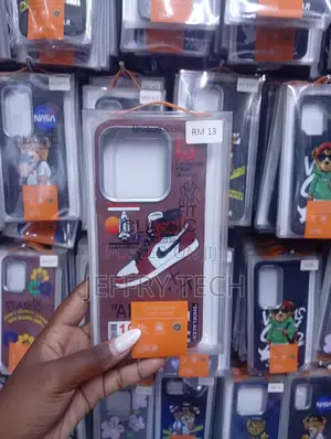 iPhone 13, Trendy Red Basketball Sneaker-Themed Phone Case