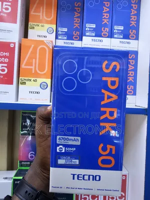 New Tecno Spark 50 128 GB Black