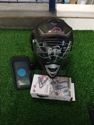 Offroad Motorbike Helmet With Phone Holder – Full Face Helmet + Mount