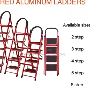 Red 4 Step Ladder Brand New
