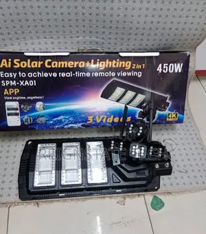 Solar Street Light With Triple Lens 4g Simcard Solar CCTV Camera