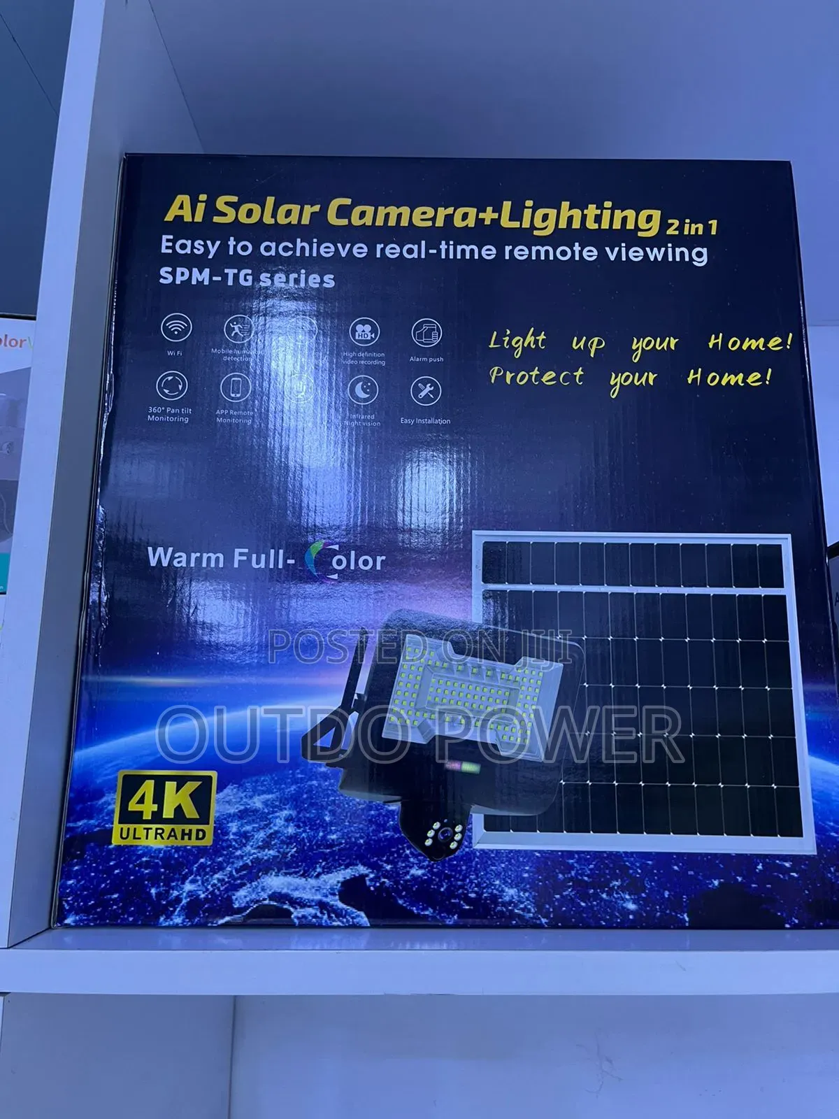 Street Light With Single Lens Solar Camera