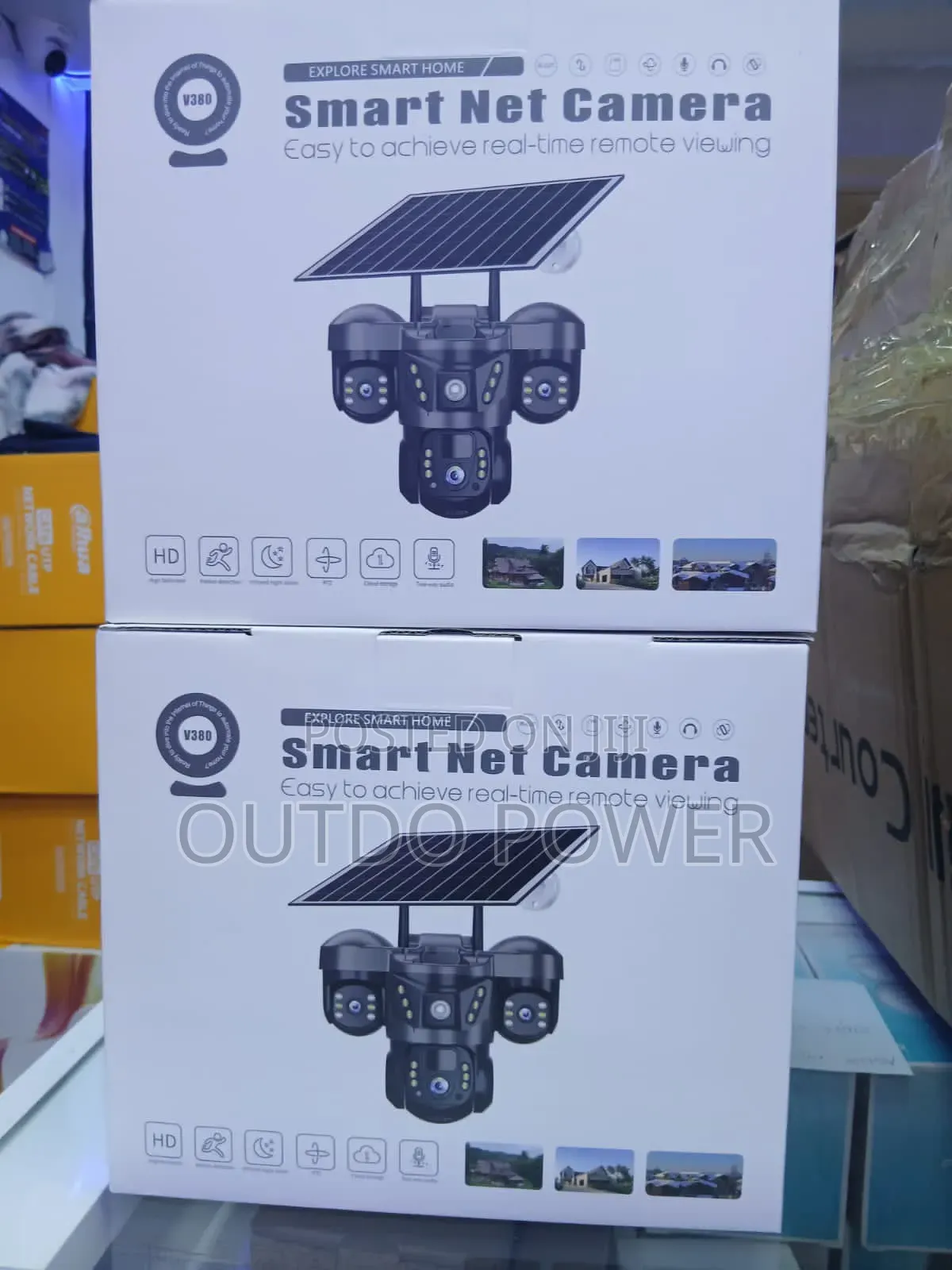Tripple Lens 4g Solar Powered Camera