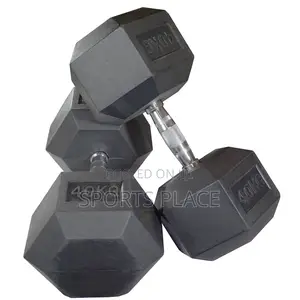 40kg Pair(2) - Hexagon Rubber Dumbells