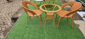 Elegant 2-Seater Rattan Outdoor/Balcony Set