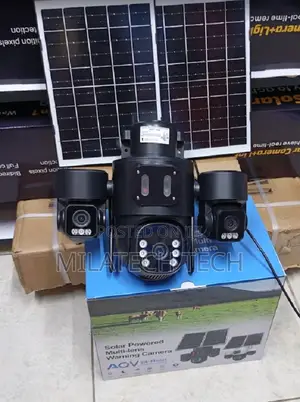 Triple Lens 4g Solar PTZ Camera Supports