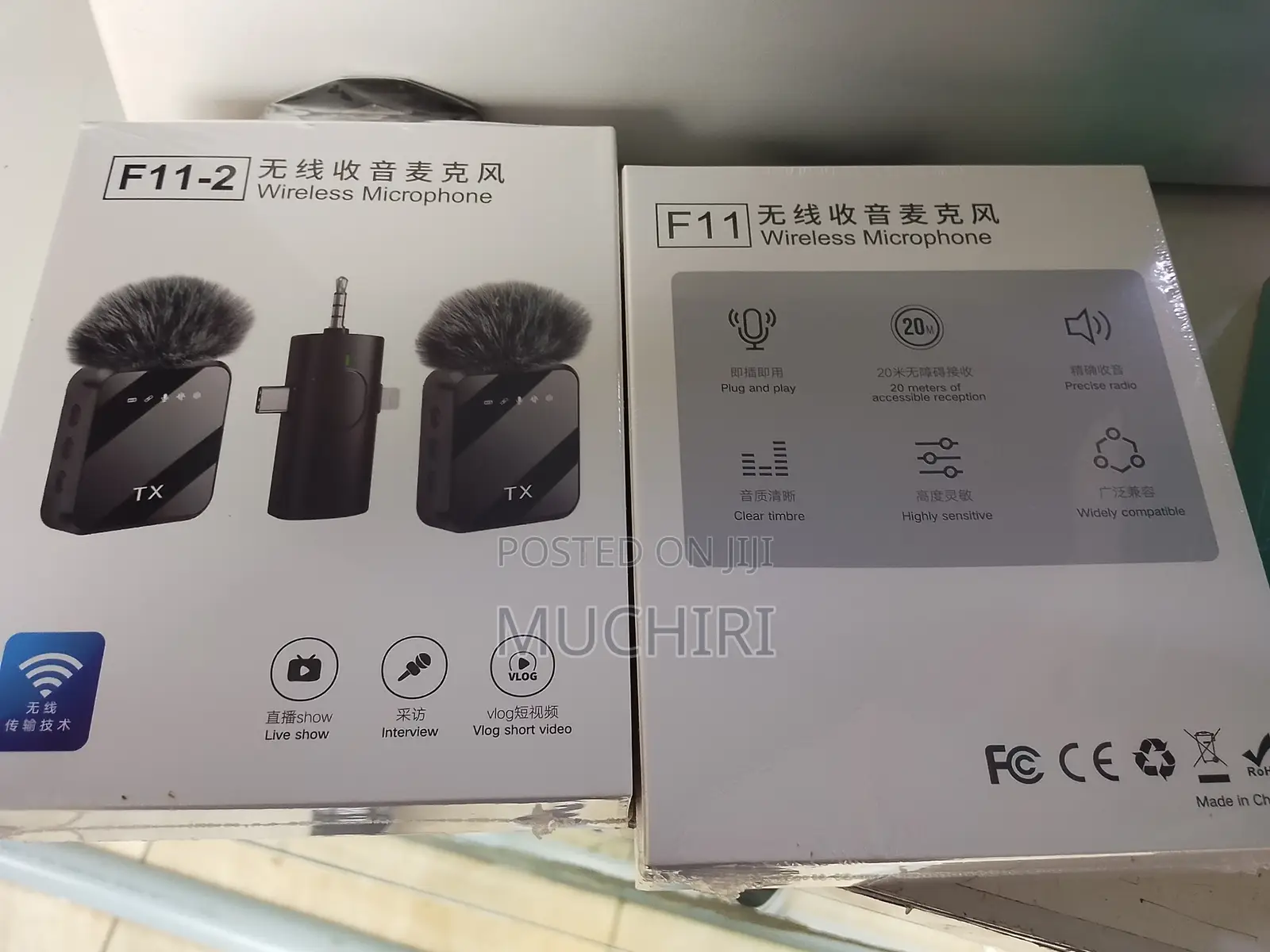 F11-2 2in1 Phone Wireless Microphone