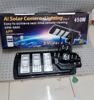 Wifi Streetlight 3 Lens Solar Powered PTZ Camera