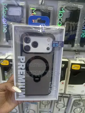 iPhone 17 Pro Max With a Built-in Magnetic Ring Stand Case