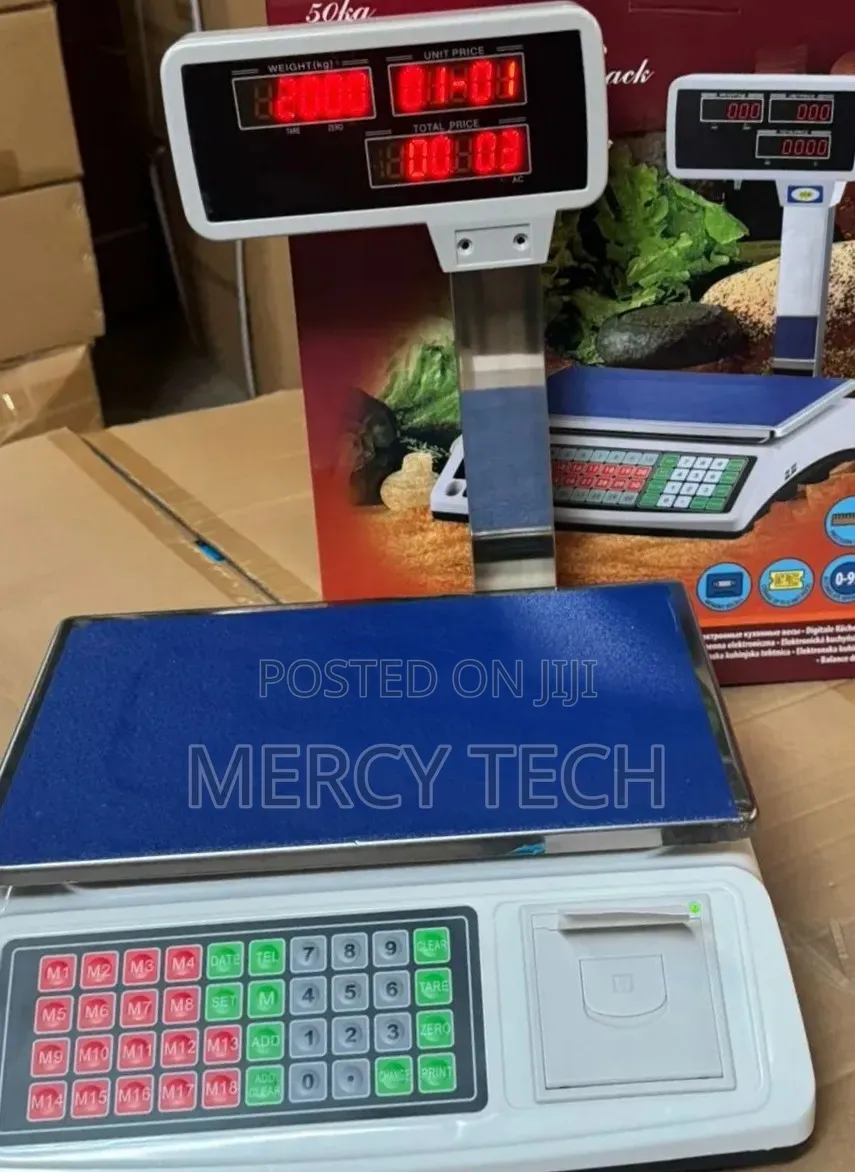 50kg Digital Price Computing Scale With Thermal Printer