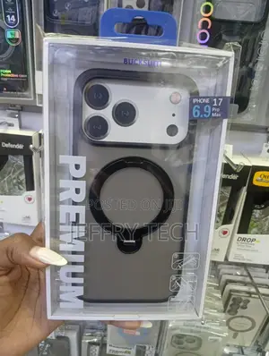 iPhone 17 Pro Max Smoke-Translucent Back and a Distinctive Black Case