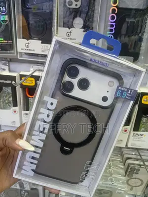 iPhone 17 Pro Max Smoke-Translucent Back and a Distinctive Black Case