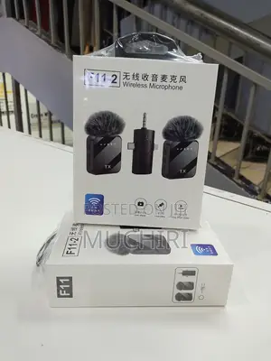 F11-2 Dual Microphone Wireless Lapel Microphone Cell Phone Recording