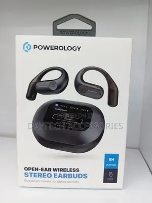 Powerology Open-Ear Wireless Stereo Earbuds - Black