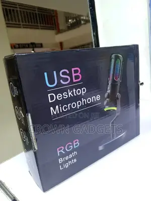 Usb Gaming Microphone Rgb Lights Noise Reduction Pc Mic