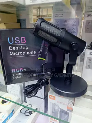 Usb RGB Gaming Microphone Noise Reduction Desktop Pc Mic
