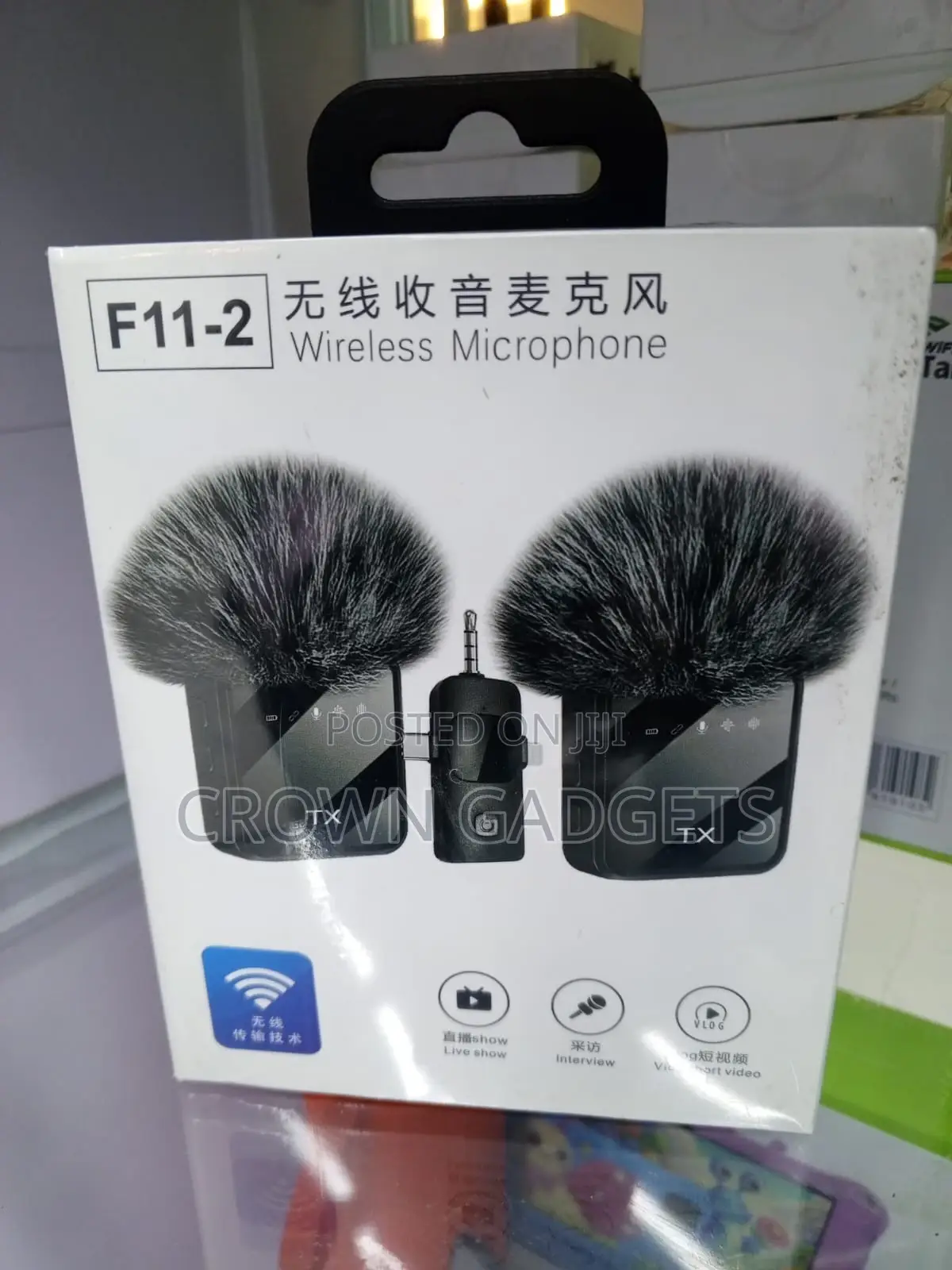 F11-2 Dual Clip Mic Vlogging Interview 2.4ghz Wireless