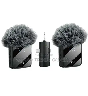 F11-2 Clip on Wireless Mic Dual Transmitter 3-in-1