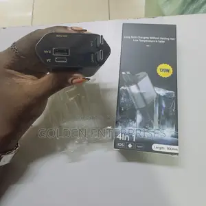 4-in-1 Fast Charging Car Adapter With Led Voltage Display