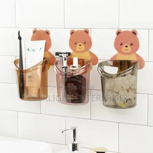 Cartoon Bear Bathroom Toothbrush Holder Cup