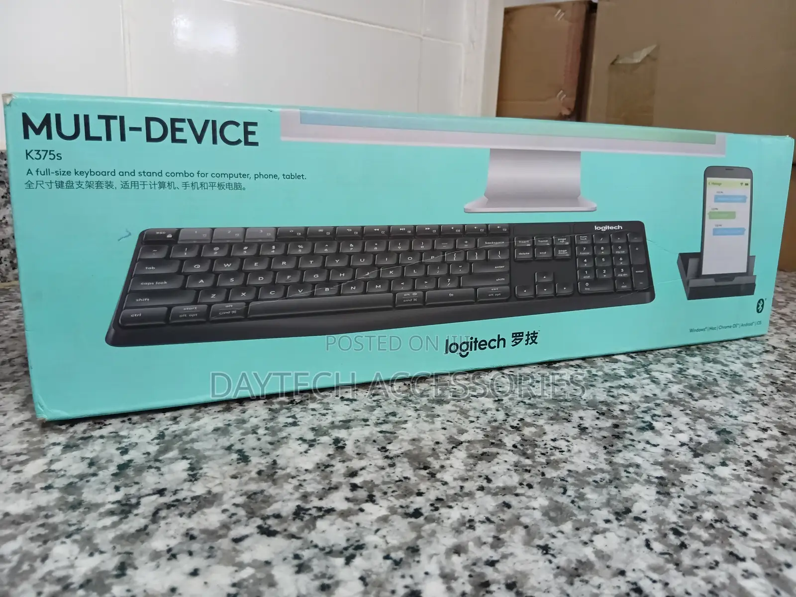 Logitech Wireless Multi-Device Keyboard With Phone Stand - K375s