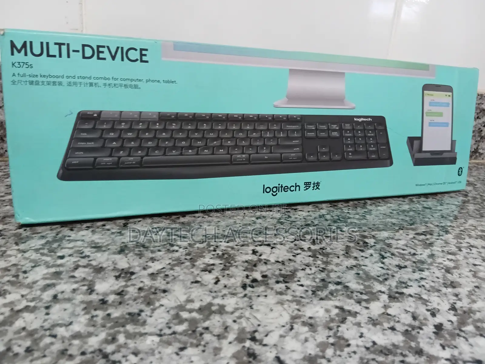 Logitech Wireless Multi-Device Keyboard With Phone Stand - K375s
