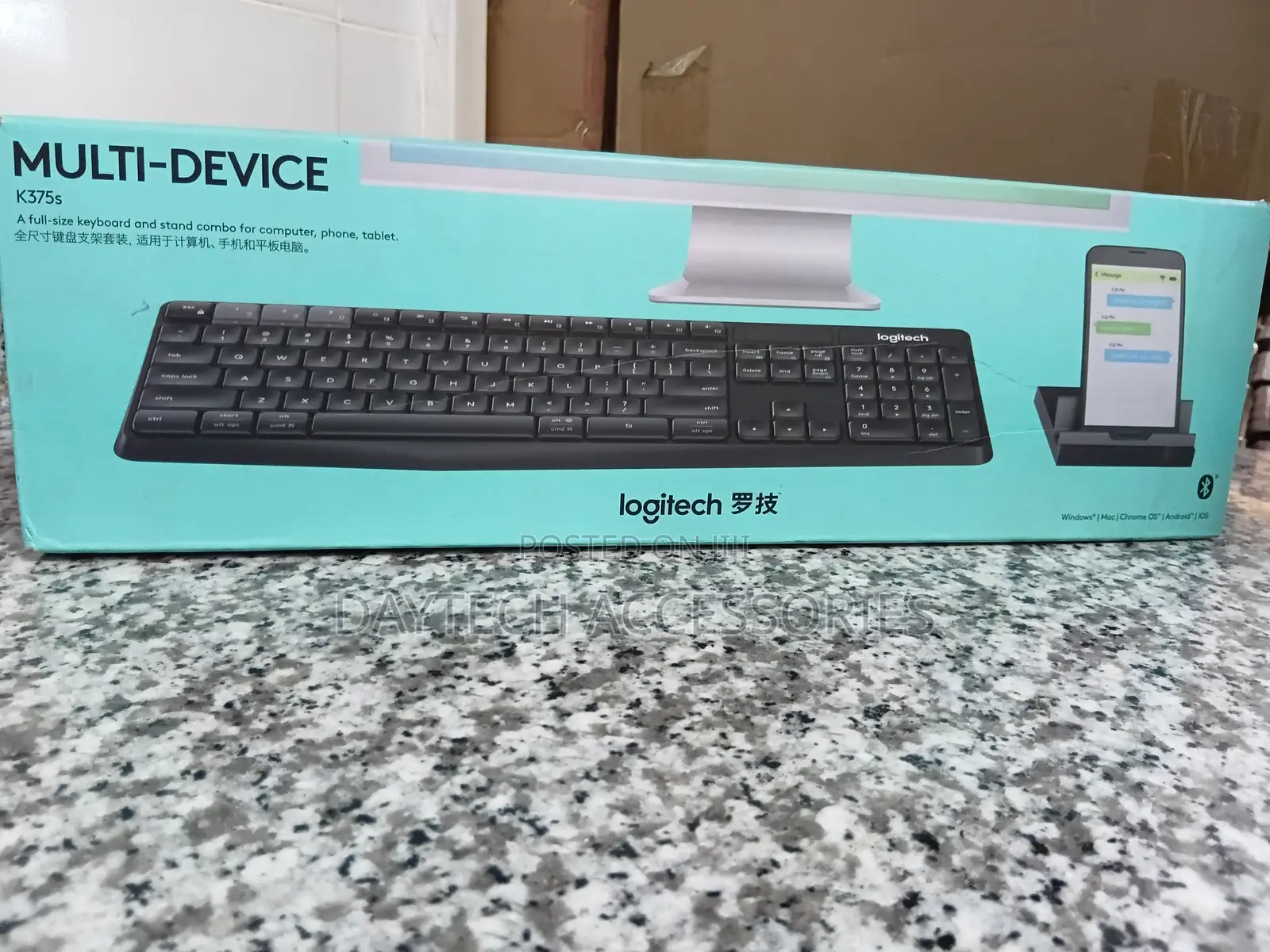 Logitech Wireless Multi-Device Keyboard With Phone Stand - K375s
