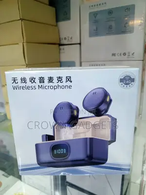 Q8 2mic Wireless Microphone Noise Cancel Led Display Case