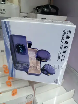 Q8 2mic Wireless Microphone Noise Cancel Led Display Case