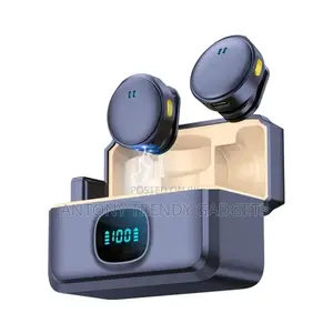 Q8 Dual Wireless Lavalier Mics System, Magnetic Clip Noise Reduction